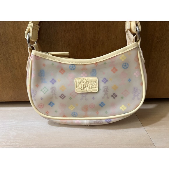 Vintage Bratz Dolls 2004 Y2K Jelly Monogram Frosted Vinyl PVC Bag Handbag - Picture 1 of 9